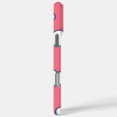 Cute Cartoon Cloud Pattern on Pink Case-Mate iPhone Case (Achterkant / Rechts)