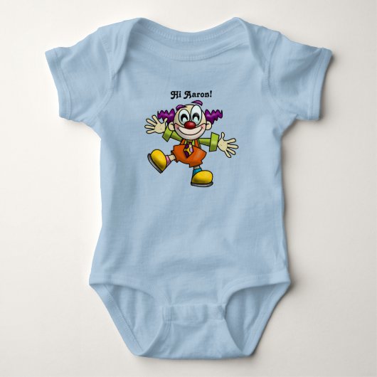 Cute Cartoon Clown Zoekend Baby Romper (Voorkant)