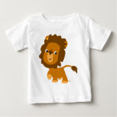 Cute Cartoon Content Lion Baby T-shirt (Voorkant)