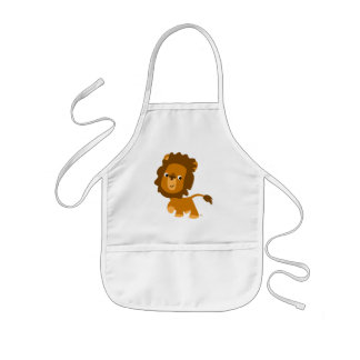 Cute Cartoon Content Lion Children Schort