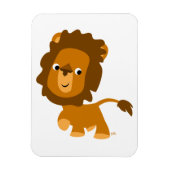 Cute Cartoon Content Lion Flexible Magnet Magneet (Verticaal)
