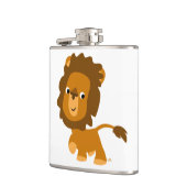 Cute Cartoon Content Lion Hip Flask Heupfles (Links)