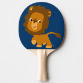 Cute Cartoon Content Lion Ping Pong Paddle Tafeltennisbatje (Voorkant)