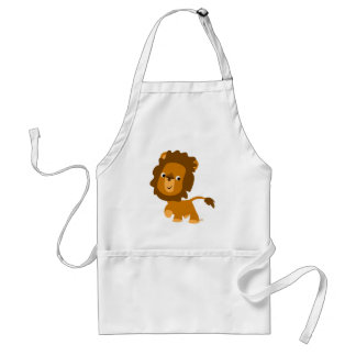 Cute Cartoon Content Lion Schort