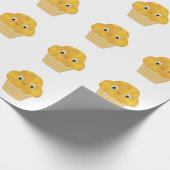 Cute Cartoon Corn Muffin Cadeaupapier (Hoek)