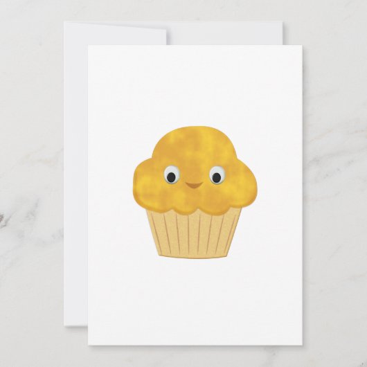 Cute Cartoon Corn Muffin Kaart (Voorkant)