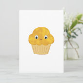 Cute Cartoon Corn Muffin Kaart (Staand voorkant)