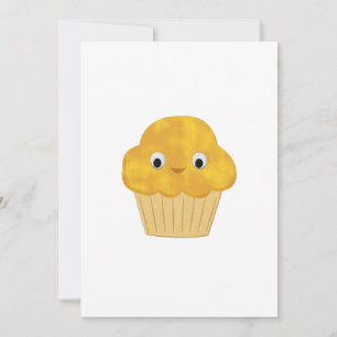 Cute Cartoon Corn Muffin Kaart