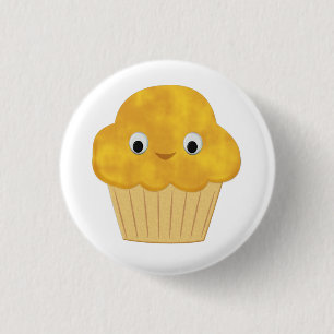 Cute Cartoon Corn Muffin Ronde Button 3,2 Cm