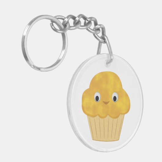Cute Cartoon Corn Muffin Sleutelhanger (Voorkant Links)