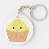 Cute Cartoon Corn Muffin Sleutelhanger (Achterkant)