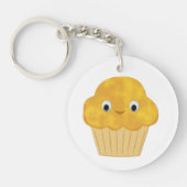 Cute Cartoon Corn Muffin Sleutelhanger (Voorkant)