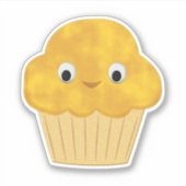 Cute Cartoon Corn Muffin Sticker (Voorkant)