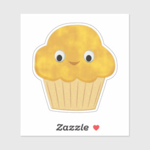 Cute Cartoon Corn Muffin Sticker