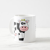 Cute Cartoon Cow Koffiemok (Voorkant links)