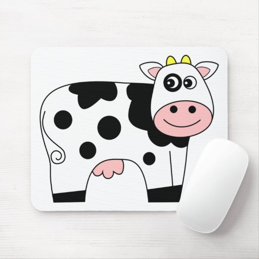 Cute Cartoon Cow Muismat (Met muis)