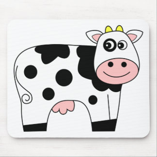 Cute Cartoon Cow Muismat