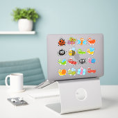 Cute Cartoon Creepy Crawlies Sticker (Laptop op bureau)