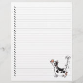 Cute Cartoon Dairy Koe Lined Pet Letterhead (Voorkant)