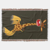 Cute Cartoon Dancing Giraffe Deken (Voorkant)