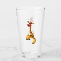 Cute Cartoon Dancing Giraffe