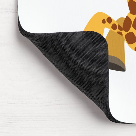 Cute Cartoon Dancing Giraffe Mousepad Muismat (Hoek)