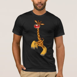 Cute Cartoon Dancing Giraffe T-Shirt