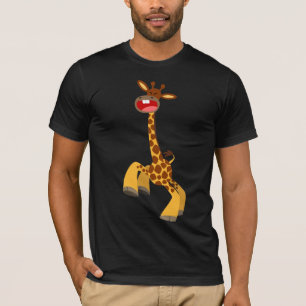 Cute Cartoon Dancing Giraffe T-Shirt