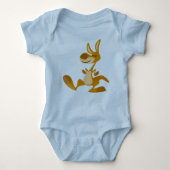 Cute Cartoon Dancing Kangaroo Baby Apparel Romper (Voorkant)