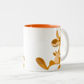 Cute Cartoon Dancing Kangaroo Mok (Voorkant rechts)