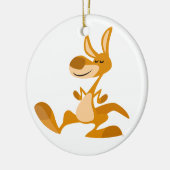 Cute Cartoon Dancing Kangaroo Ornament (Links)