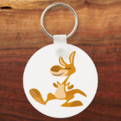 Cute Cartoon Dancing Kangaroo Sleutelhanger (Voorkant)