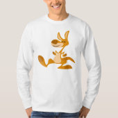 Cute Cartoon Dancing Kangaroo T-Shirt (Voorkant)