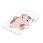 Cute Cartoon Dancing Pig Flexible Magnet Magneet (Linkerzijde)