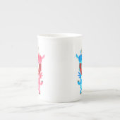 Cute Cartoon Dancing Unicorns Bone China Mok (Voorkant)