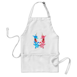 Cute Cartoon Dansende Eenhoorns Schort