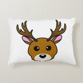 Cute Cartoon Deer Accent Kussen