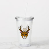 Cute Cartoon Deer Acryl Drinkbeker (Achterkant)