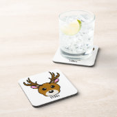 Cute Cartoon Deer Bier Onderzetter (Rechterzijde)