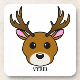 Cute Cartoon Deer Bier Onderzetter