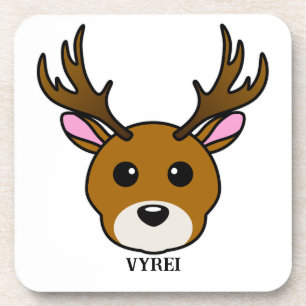 Cute Cartoon Deer Bier Onderzetter