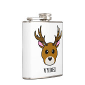 Cute Cartoon Deer Heupfles (Rechts)