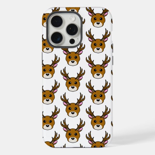 Cute Cartoon Deer iPhone Hoesje (Achterkant)
