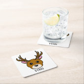 Cute Cartoon Deer Kartonnen Onderzetters (Insitu)