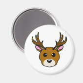 Cute Cartoon Deer Magneet (Voorkant / Achterkant)