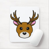 Cute Cartoon Deer Muismat (Met muis)
