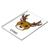 Cute Cartoon Deer Notitieboek (Linkerzijde)