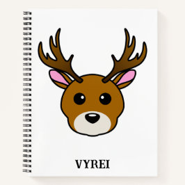 Cute Cartoon Deer Notitieboek