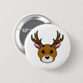 Cute Cartoon Deer Ronde Button 5,7 Cm (Voorkant /achterkant)