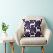 Cute cartoon deer seamless pattern, nursery backgr kussen (Stoel)